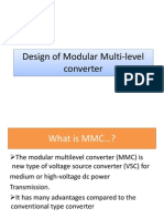Design of Modular Multi-Level Converter