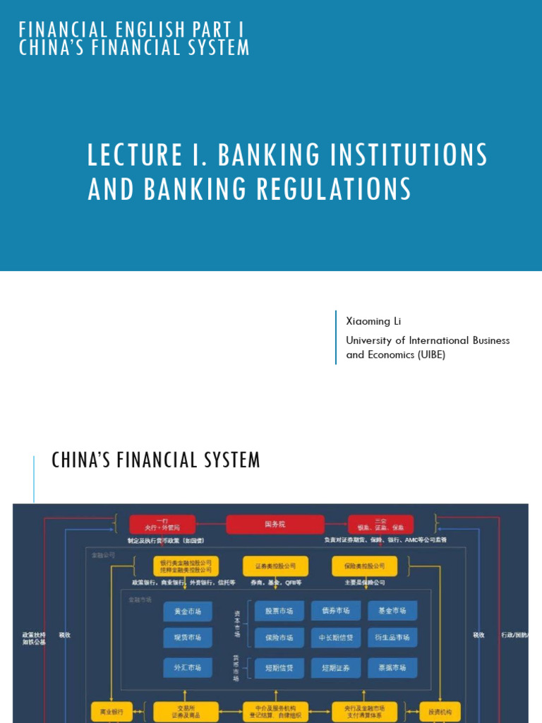 Lecture1 BankingInstitutions | PDF | Capital Requirement | Banks