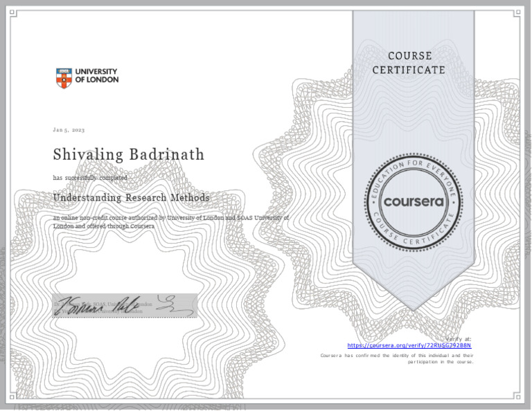 Research Seminar Coursera | PDF