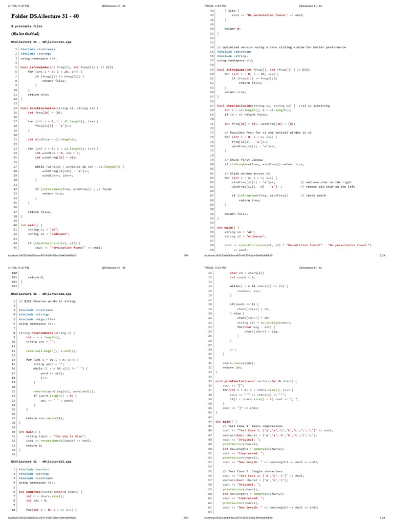 C++ Code for String Algorithms | PDF | Exponentiation | Mathematics