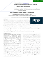 Comparative In Vitro Anthelmintic Activity Of Chloroform And Acetone Extracts Of Mentha Piperita