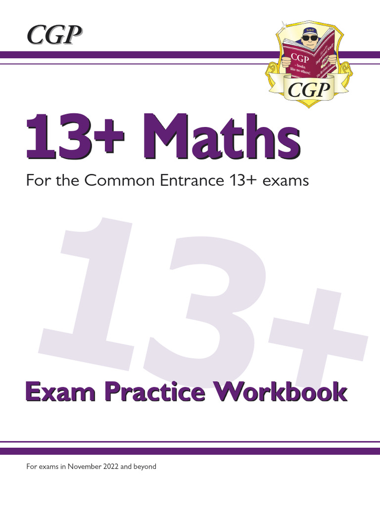 New 13+ Maths Exam Practice Workbook For The Common Entrance Exams ...