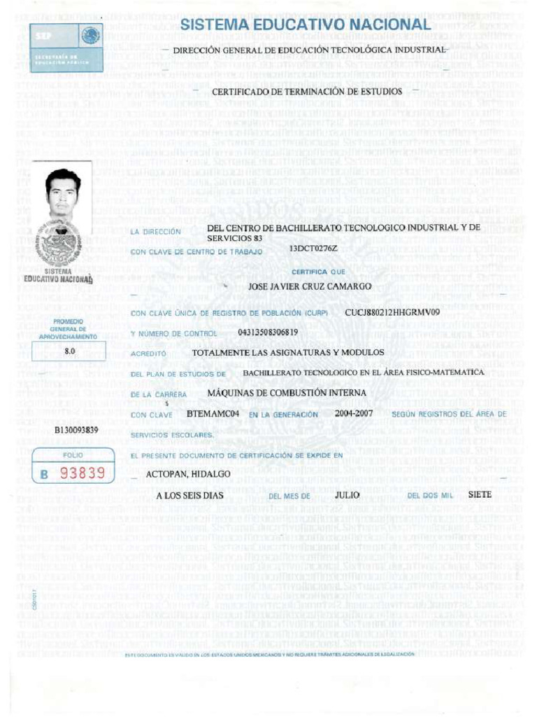 Certifica Do 1 | PDF