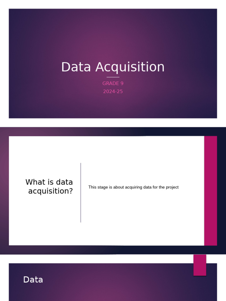 Data Acquisition for AI Projects in Class 9 | PDF | Artificial ...