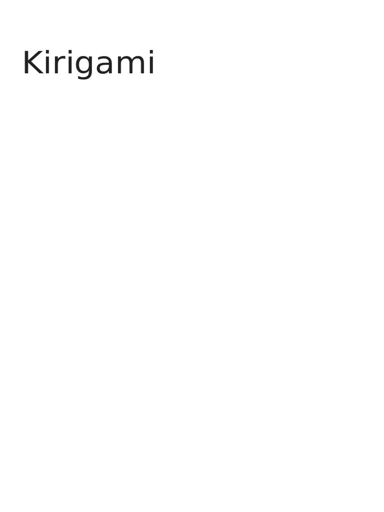 Kiri Gami | PDF