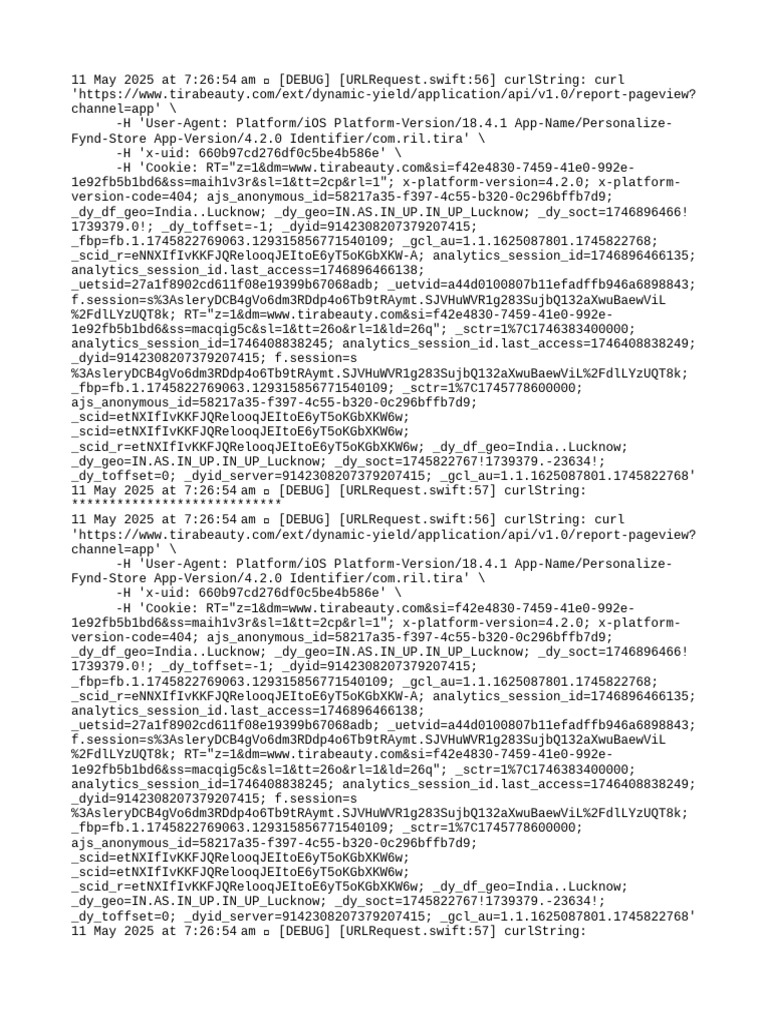 Tira Beauty App Pageview Report | PDF | Software | Internet Protocol ...