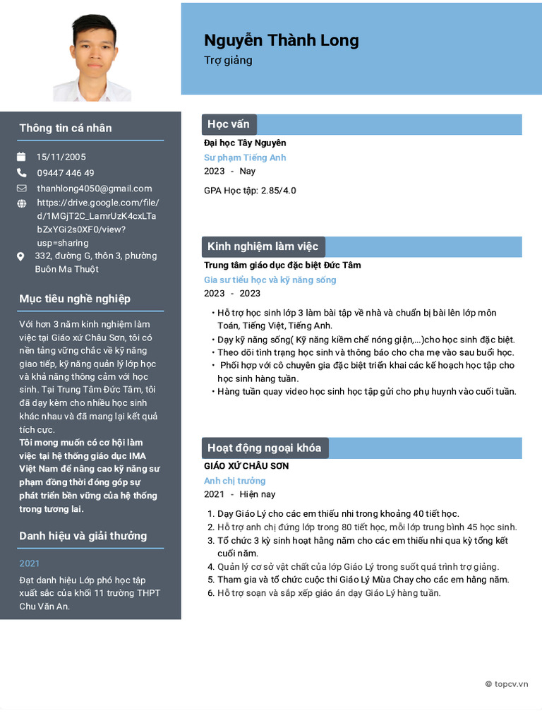 Nguyen Thanh Long TopCV - VN 080725.100030 | PDF