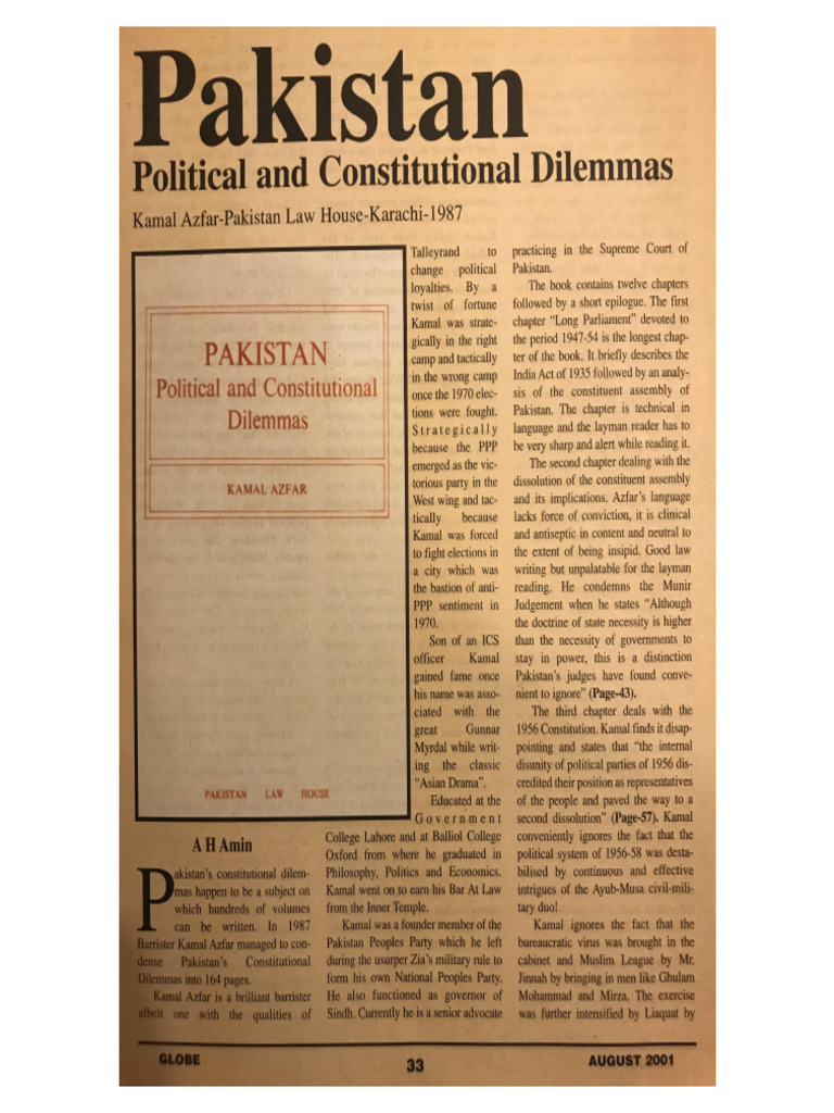 Pakistan Political and Constitutional Di | PDF