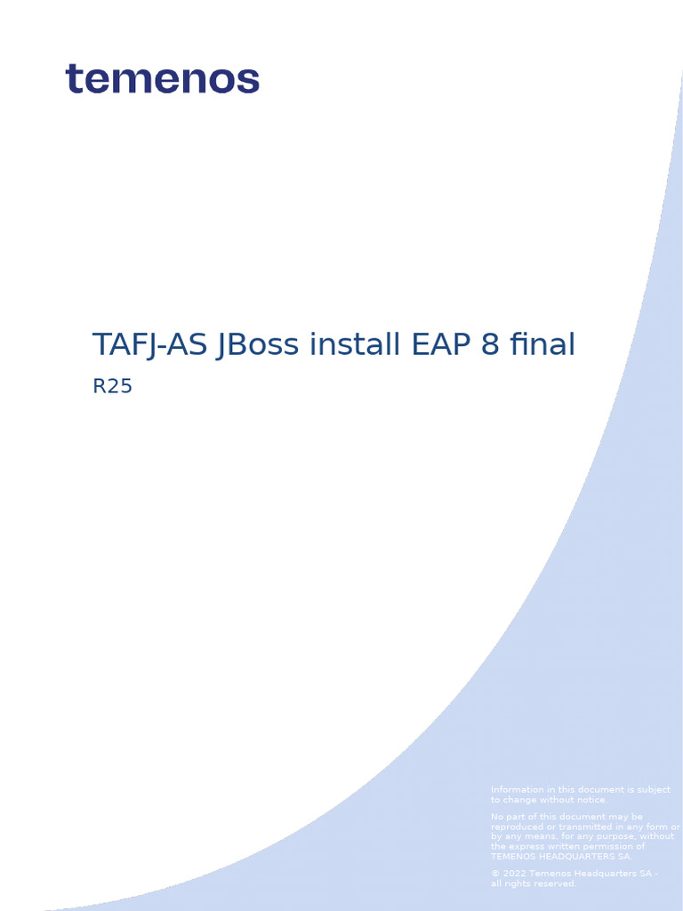 Tafj As Jbossinstall v8 Eap | PDF | Java (Programming Language ...