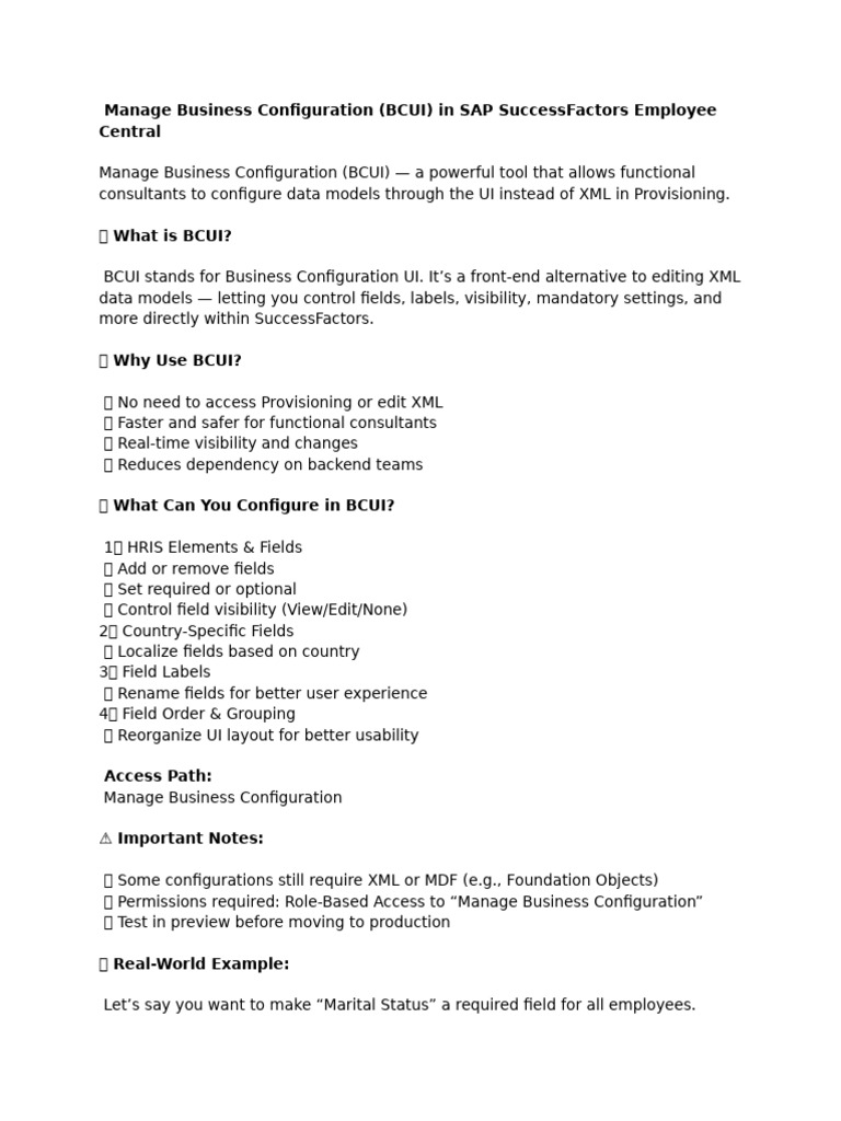Configure Business Settings in BCUI | PDF