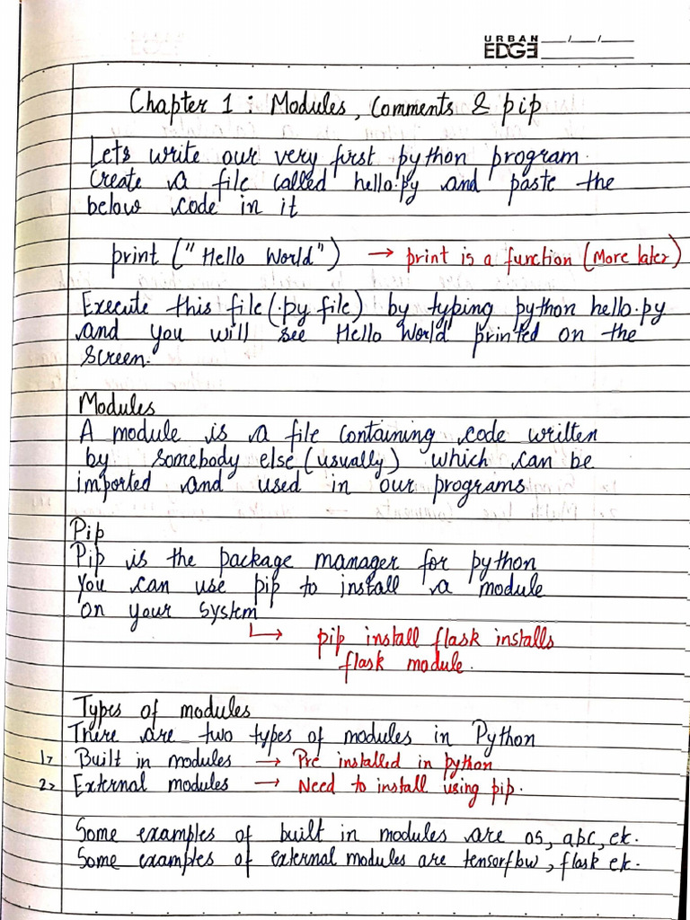 Chapter 1 of Python | PDF