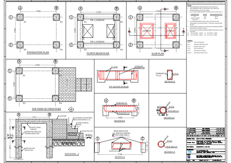 Foundation and Structural Plans Overview | PDF | Building Materials ...