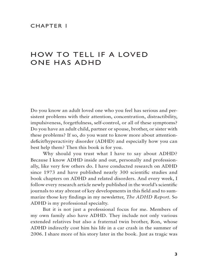 Understanding Adult ADHD Symptoms | PDF | Attention Deficit ...