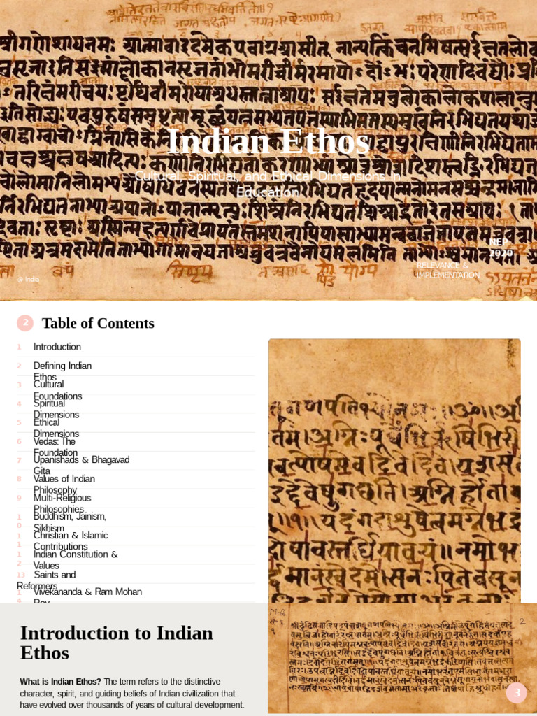Indian Ethos in Education: Cultural & Ethical Insights | PDF | Vedas ...
