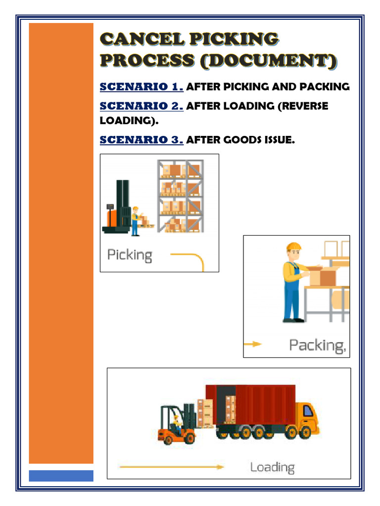 Cancel Picking and Reverse Loading Guide | PDF | Warehouse | Computing
