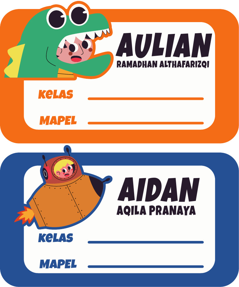 Sticker Buku 3x5 CM | PDF