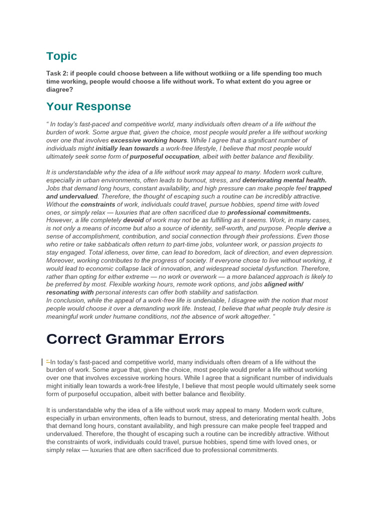 Balancing Work and Life Choices | PDF | Well Being | Working Time