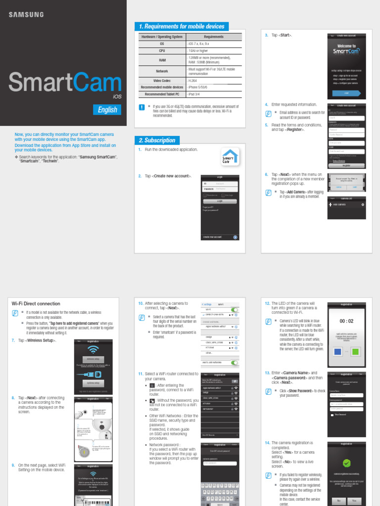 SmartCam - Manual iOS ENGLISH - Web 1011 | PDF | Ios | Wi Fi