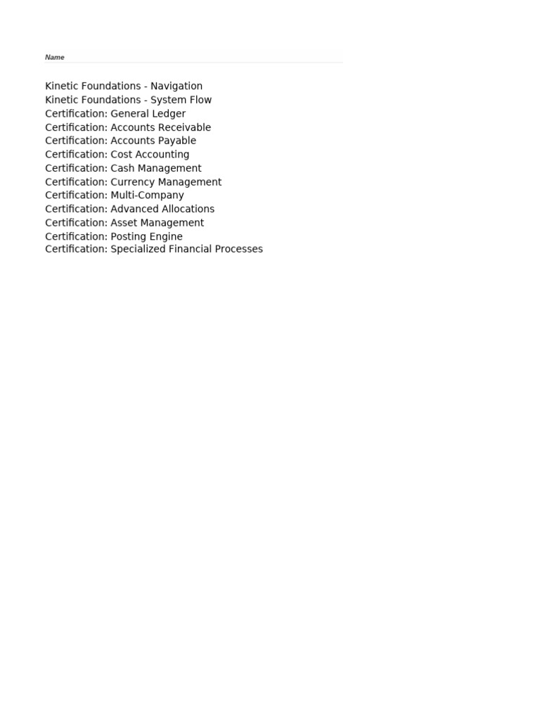 Financial Certification | PDF