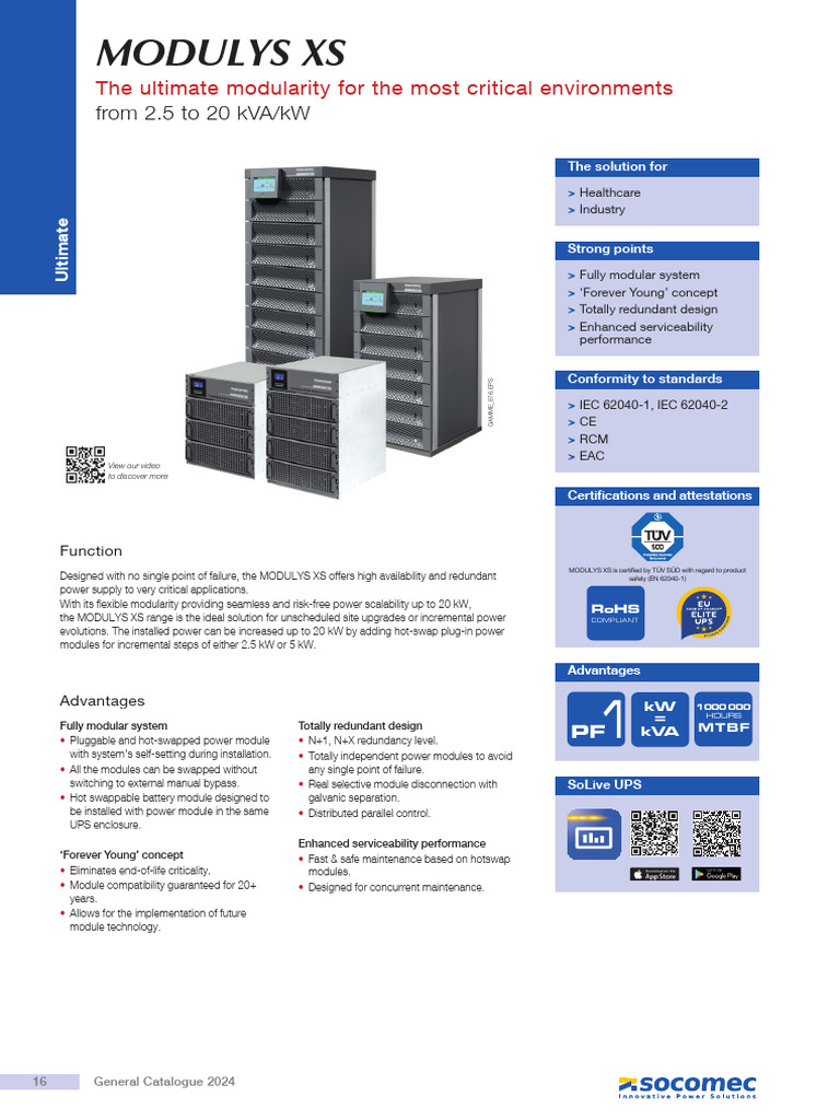Modulys Xs The Ultimate Modularity For The Most Critical Environments ...