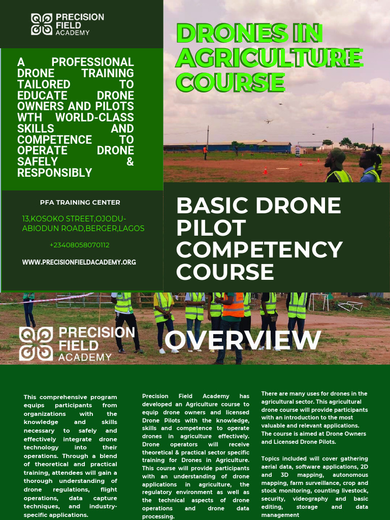 Agriculture Drone Training Course | PDF | Unmanned Aerial Vehicle ...