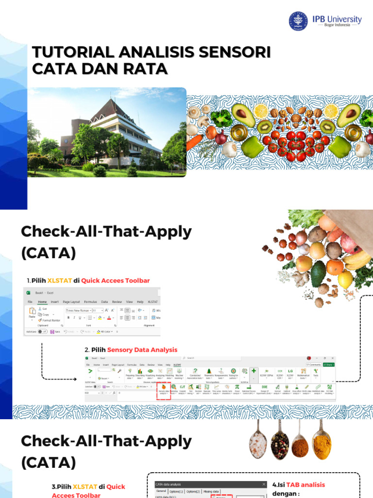 Tutorial CATA dan RATA dengan XLSTAT | PDF