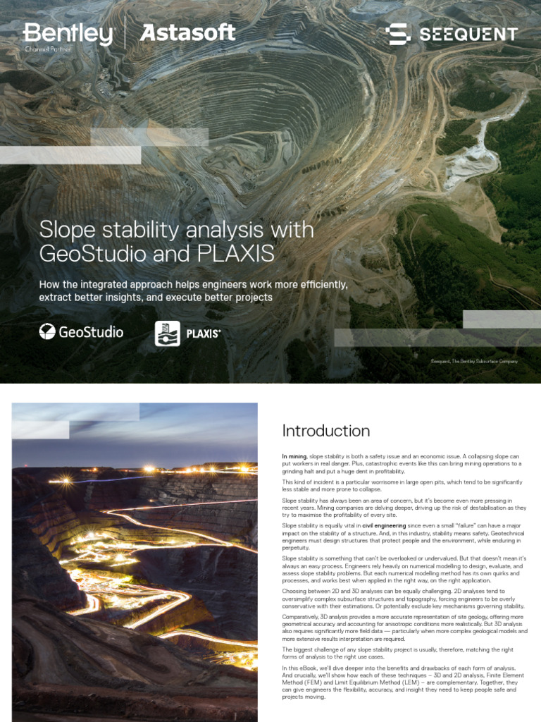 Slope Stability Analysis with GeoStudio | PDF | Finite Element Method ...