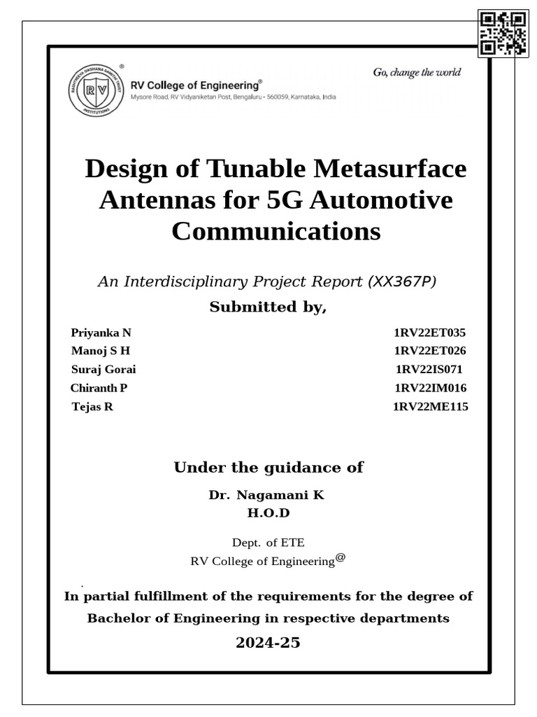 Design of Tunable Metasurface Antennas for 5G Automotive Communications ...