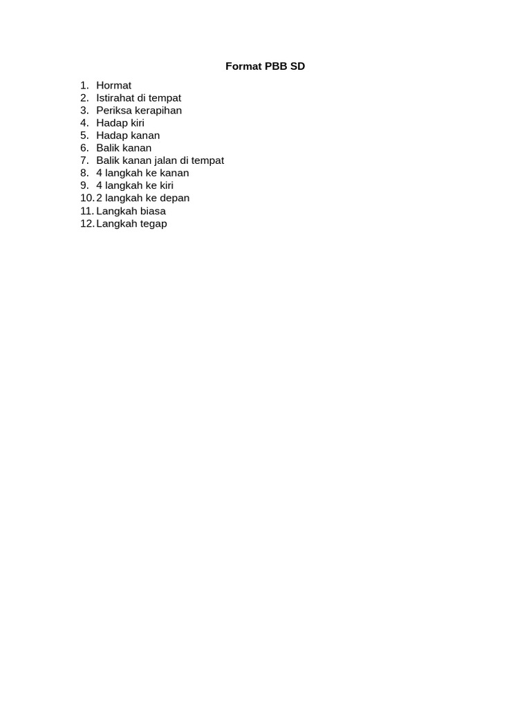 Format PBB untuk SD | PDF