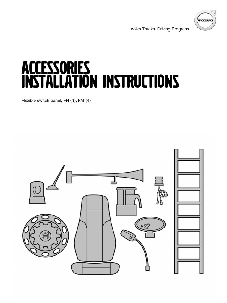Volvo Switch Panel Installation Guide | PDF | Manufactured Goods