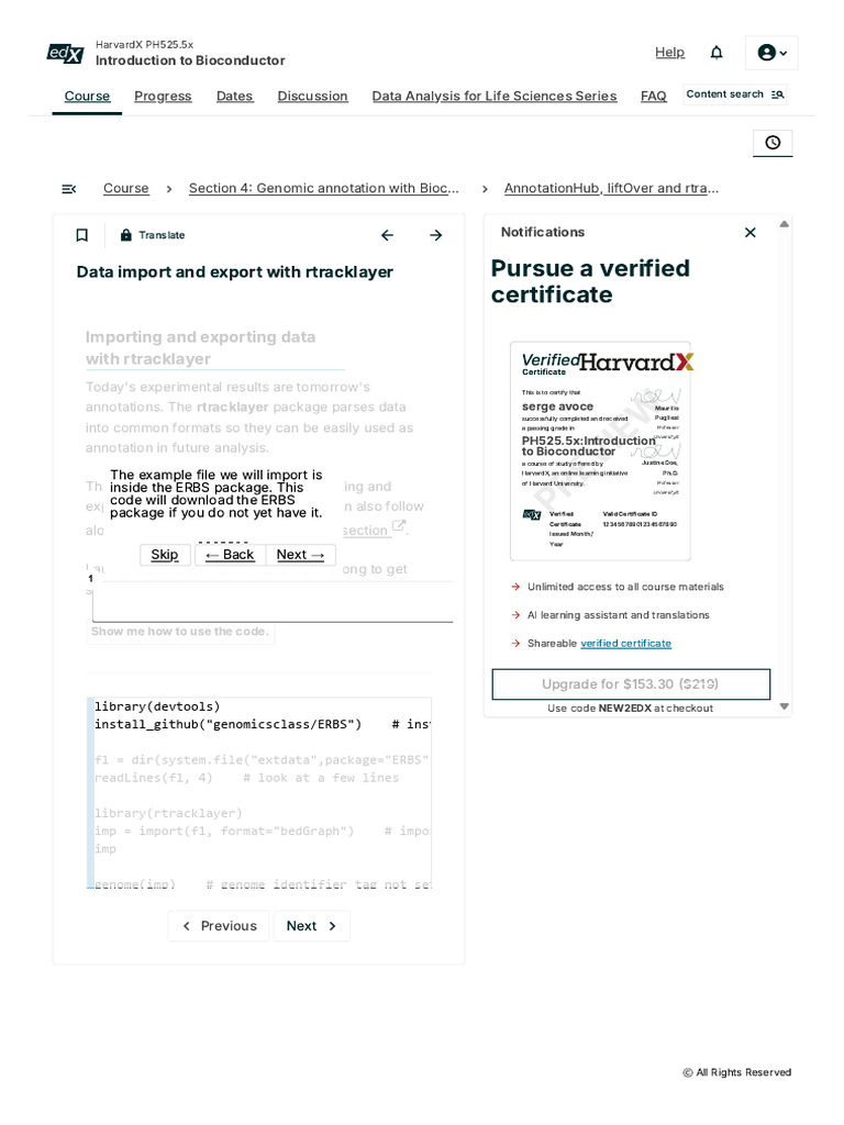 AnnotationHub, Liftover and Rtracklayer - Section 4 - Genomic ...