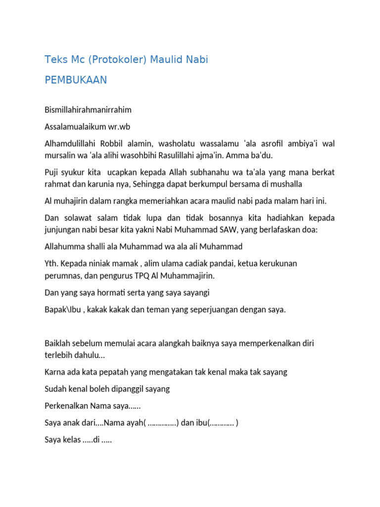 Teks MC | PDF