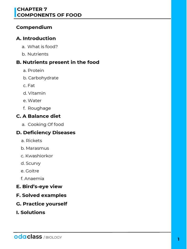 Nutrients and Their Importance in Food | PDF | Foods | Vitamin