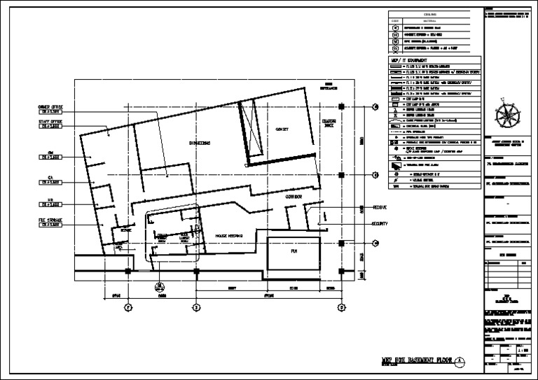 A06-11 Boh Basement Floor Area R3-Mep | PDF