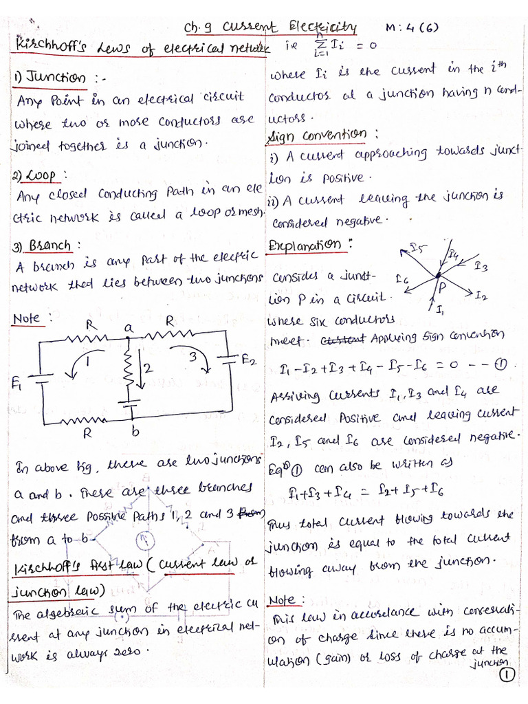 Ch9 Current Electricity 1 | PDF