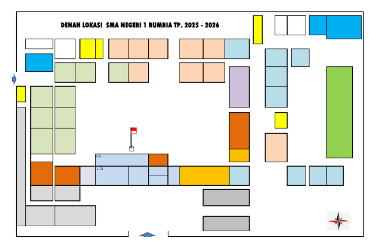 Denah Lokasi SMA Negeri 1 Rumbia 2025-2026 | PDF