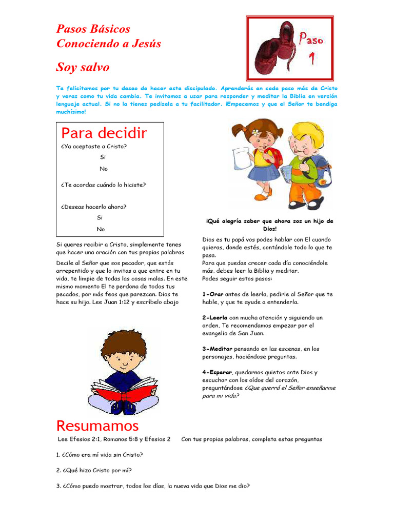 Manual de Discipulado para Nuevos Creyentes | PDF | Cristo (título ...