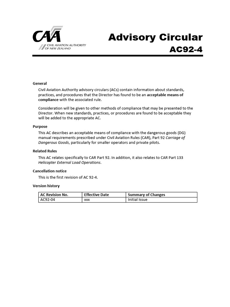 Dangerous Goods Manual Compliance Guide | PDF | Dangerous Goods | Aviation