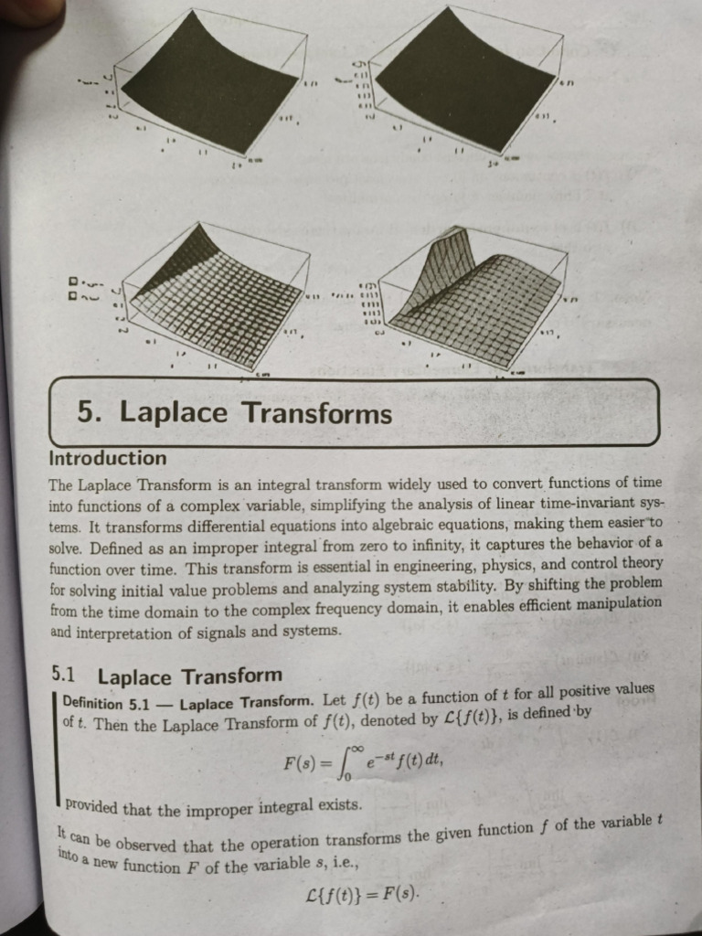 Understanding Laplace Transforms | PDF | Laplace Transform | Applied ...