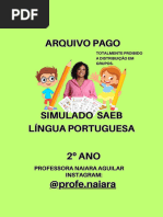 Avaliação de Fluência Leitora 2º Ano 2025 | PDF | Cognição | Aprendizado