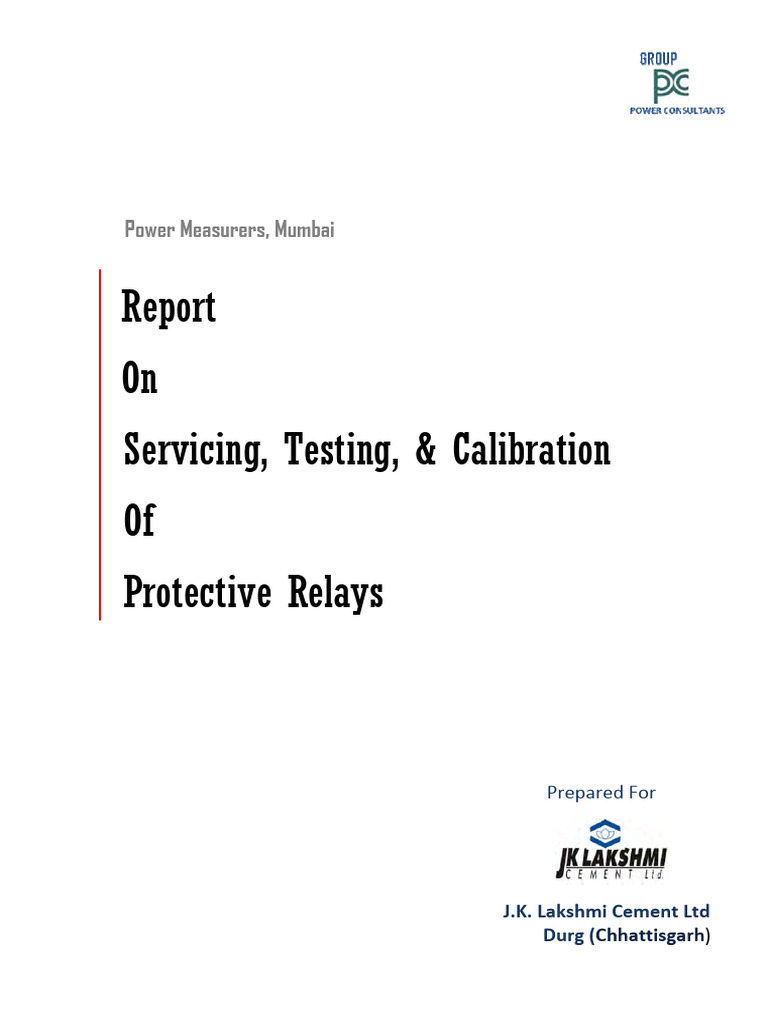 Protective Relay Testing Report | PDF | Electricity | Electrical ...