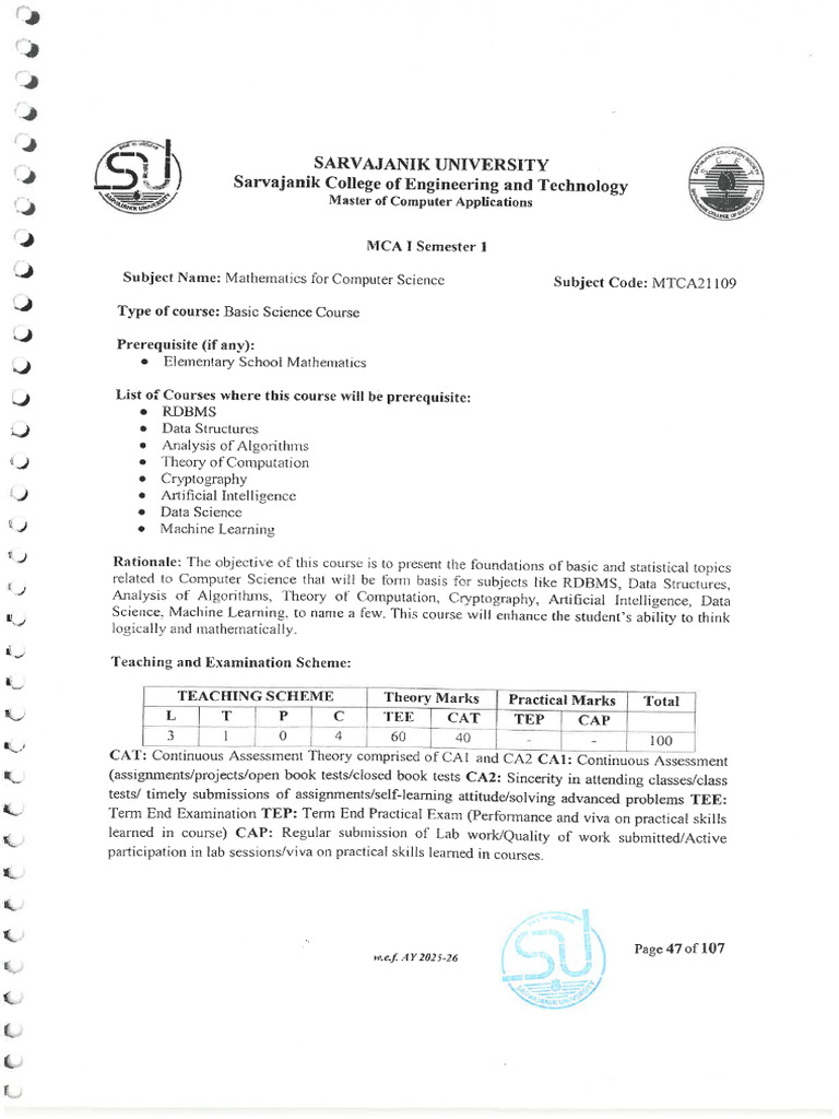 Mathematics For Computer Science | PDF