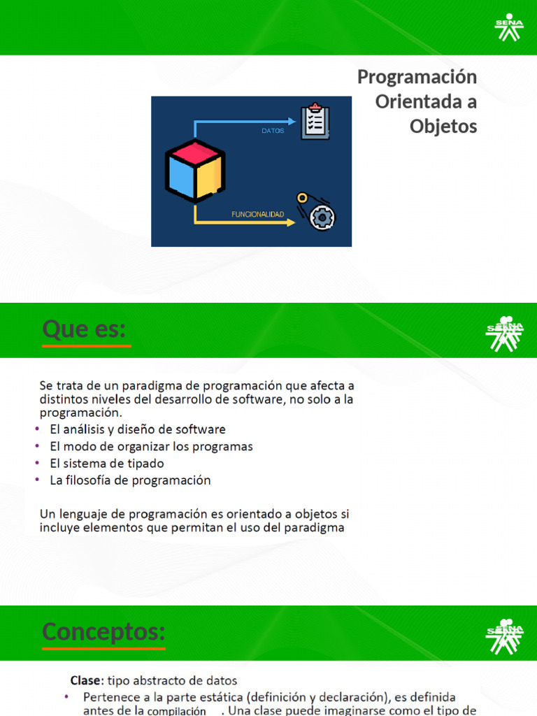 Fundamentos de Programación Orientada a Objetos | PDF | Objeto ...