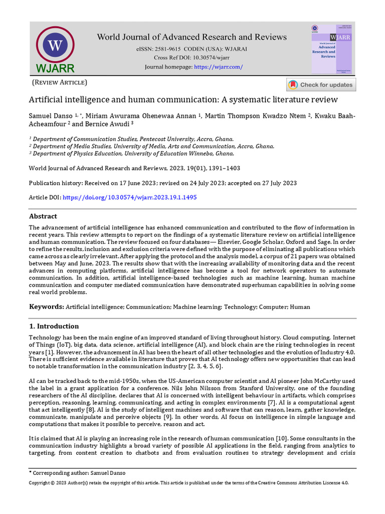 Ethics in AI for Recruiting and Selection | PDF | Systematic Review ...