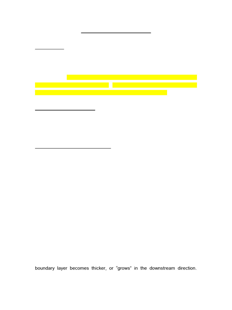Boundary Layer Theory Explained | PDF | Boundary Layer | Laminar Flow