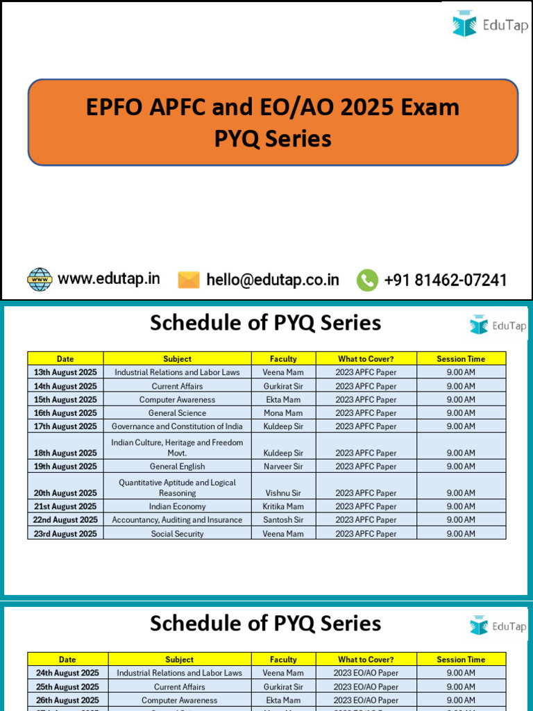 12 August 2025 - PYQ Series For EPFO Exam | PDF | Military Operations