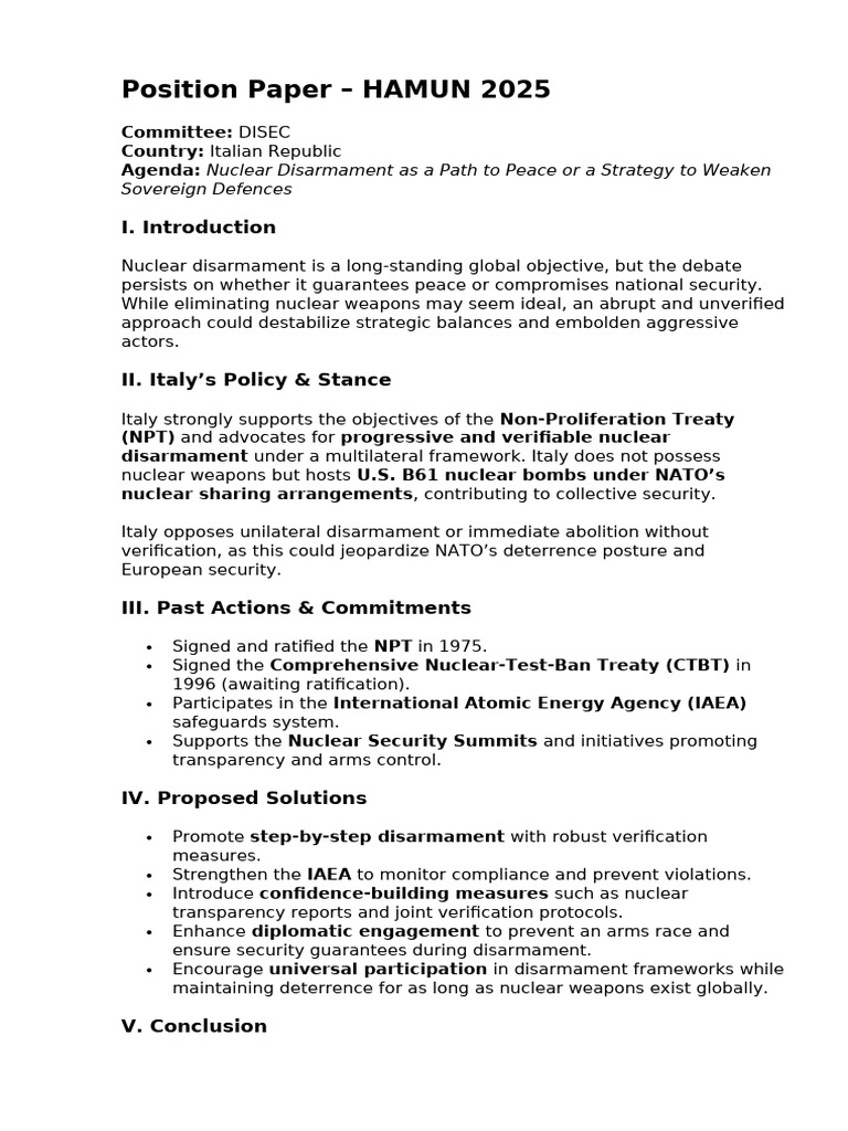 Position Paper | PDF