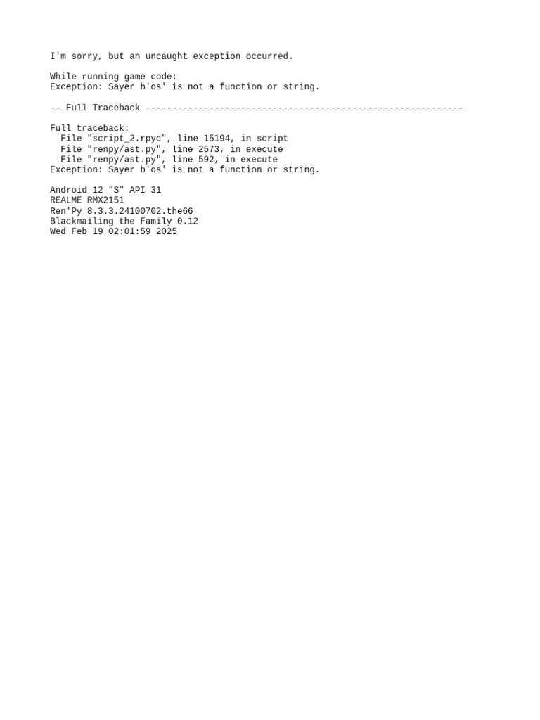 Traceback | PDF