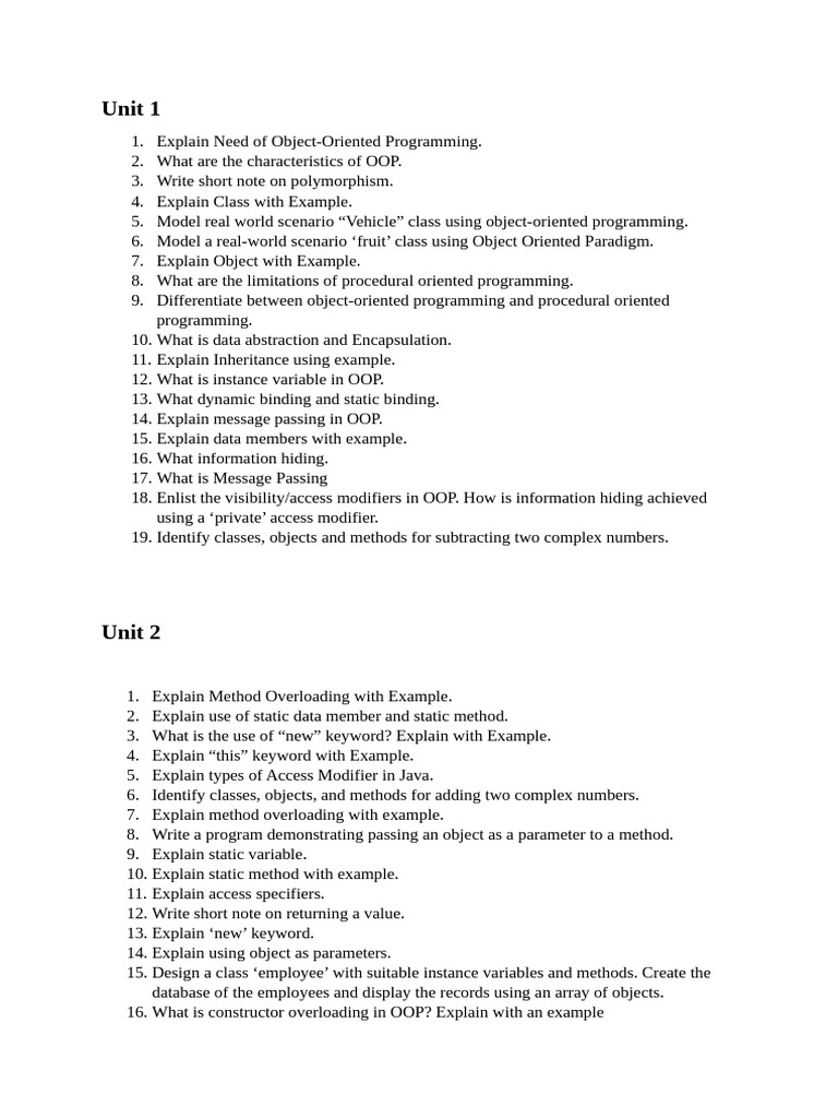 Introduction to Object-Oriented Programming | PDF