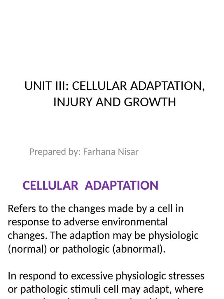 Cellular Adaptation & Aberrant Cell Growth | PDF | Neoplasms | Apoptosis